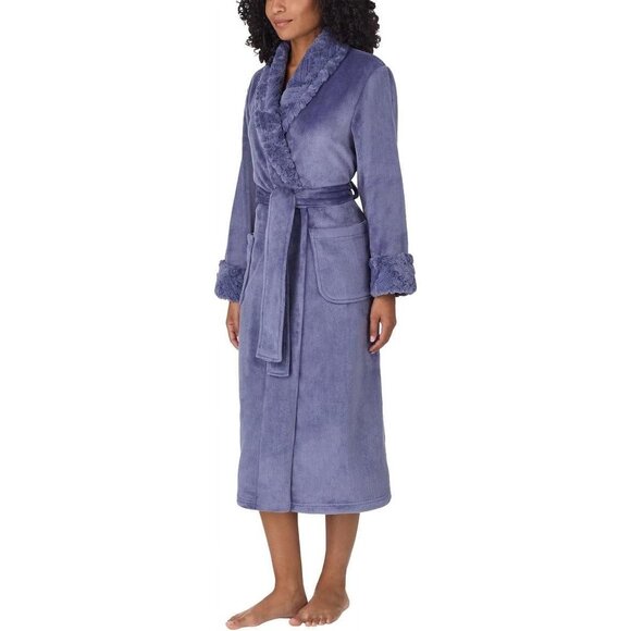 Carole Hochman Women’s Soft Plush Wrap Robe, Size M (New) - Picture 6 of 6